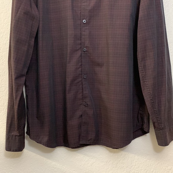 CALVIN KLEIN Body Fit, Plaid Long Sleeve, Sz. XL Button Down Dress Shirt/EUC - Picture 5 of 16